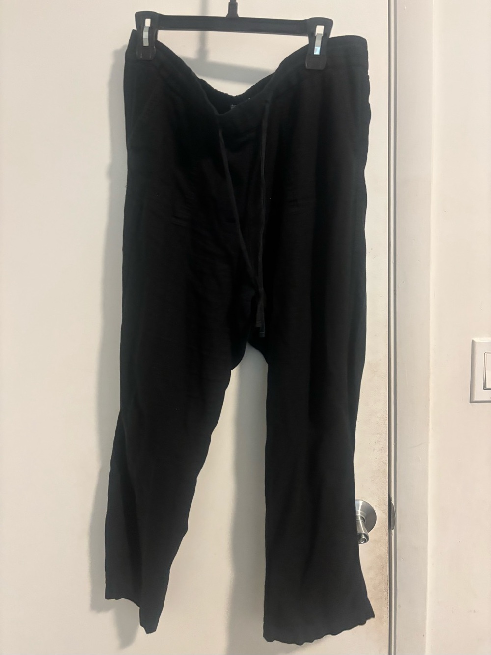 Susina Black Elastic Waist Pants
